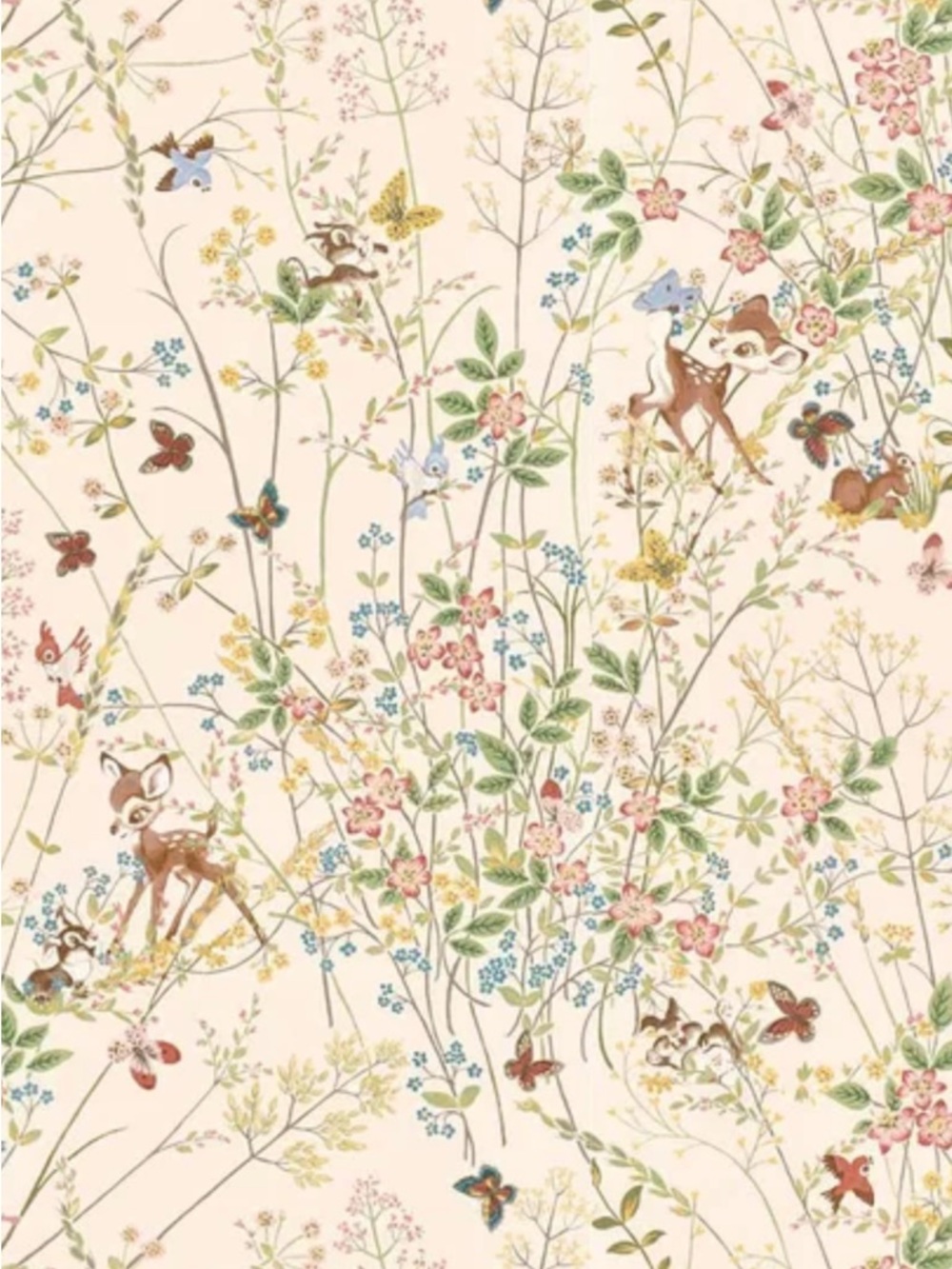Disney x Sanderson Home Bambi woodland Wallpaper Roll - 7 square meters UNOPENED